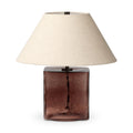 Saylor Table Lamp - Brown Cast Glass