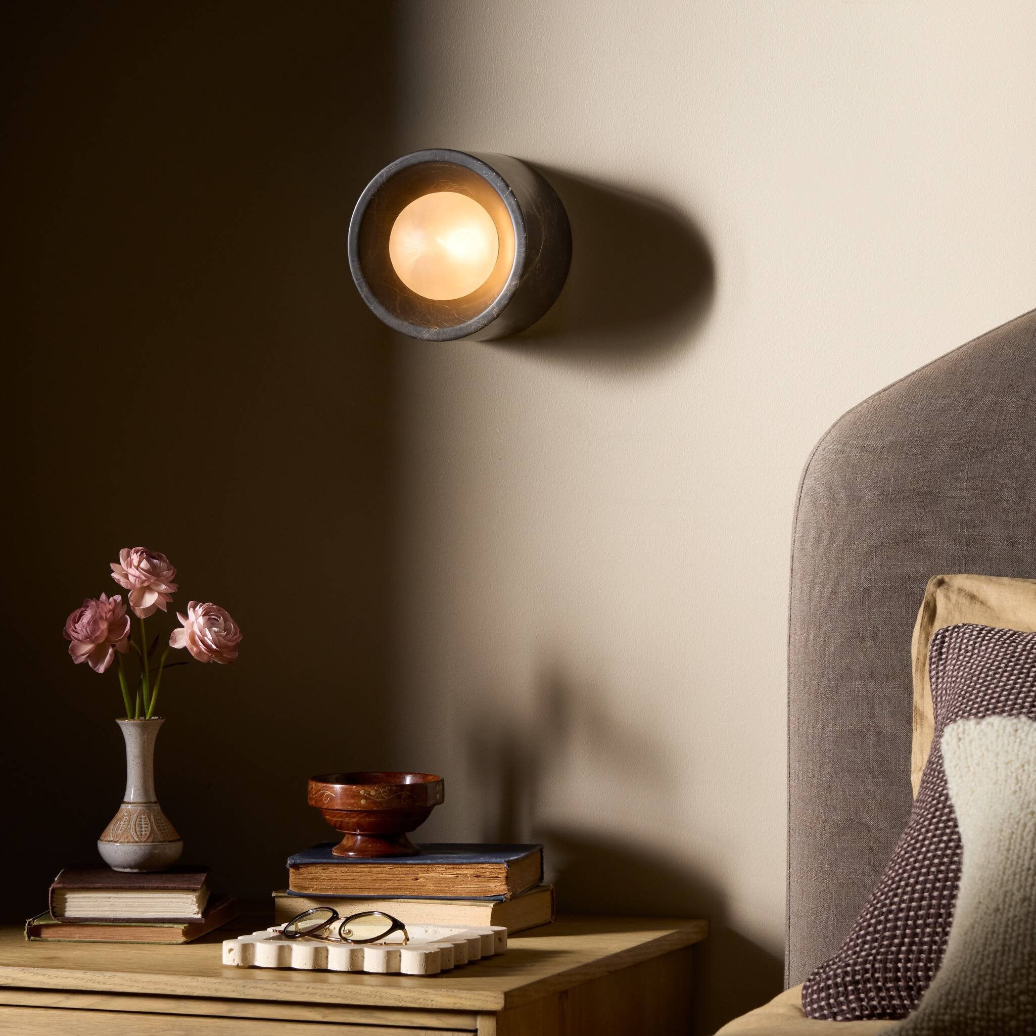 Fargo Sconce - Brown Italian Marble