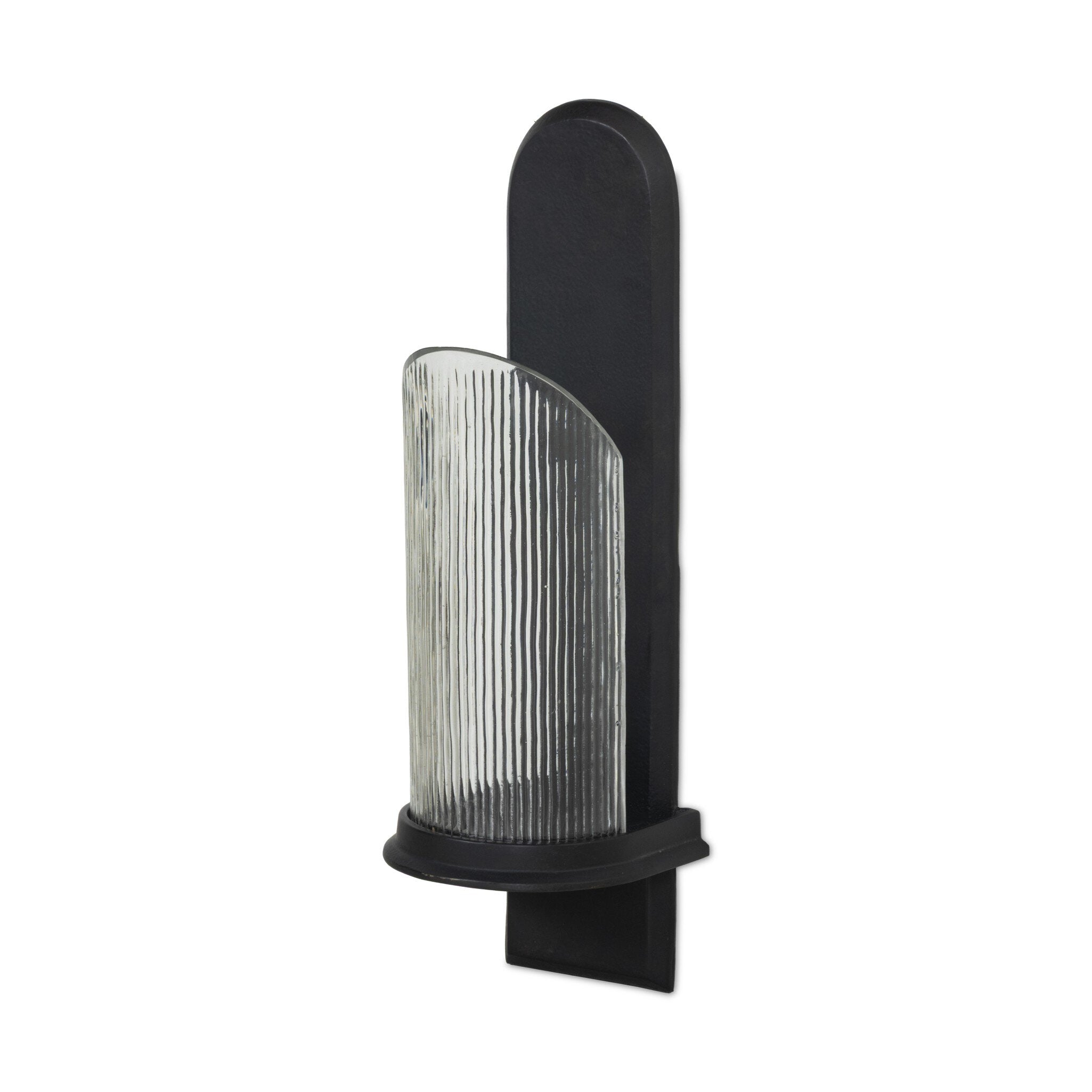 Elorie Wall Mounted Candle Holder Set - Black Antique