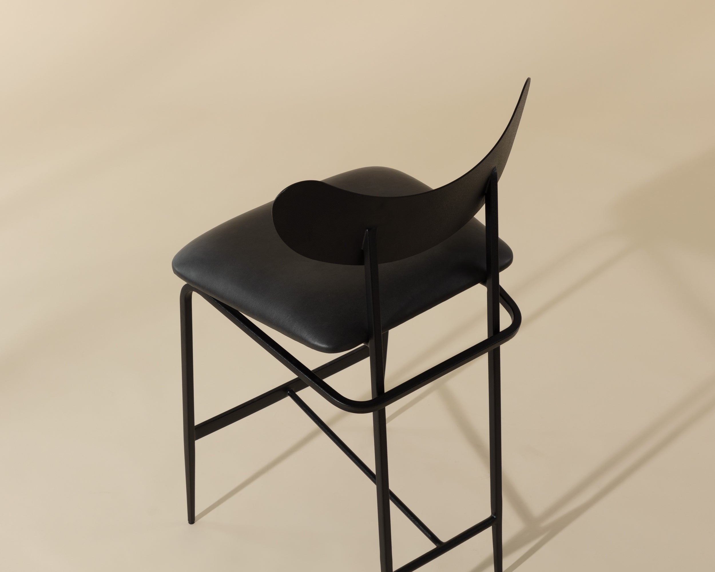 Gibbons Counter Stool - Black - Bravo Portabella
