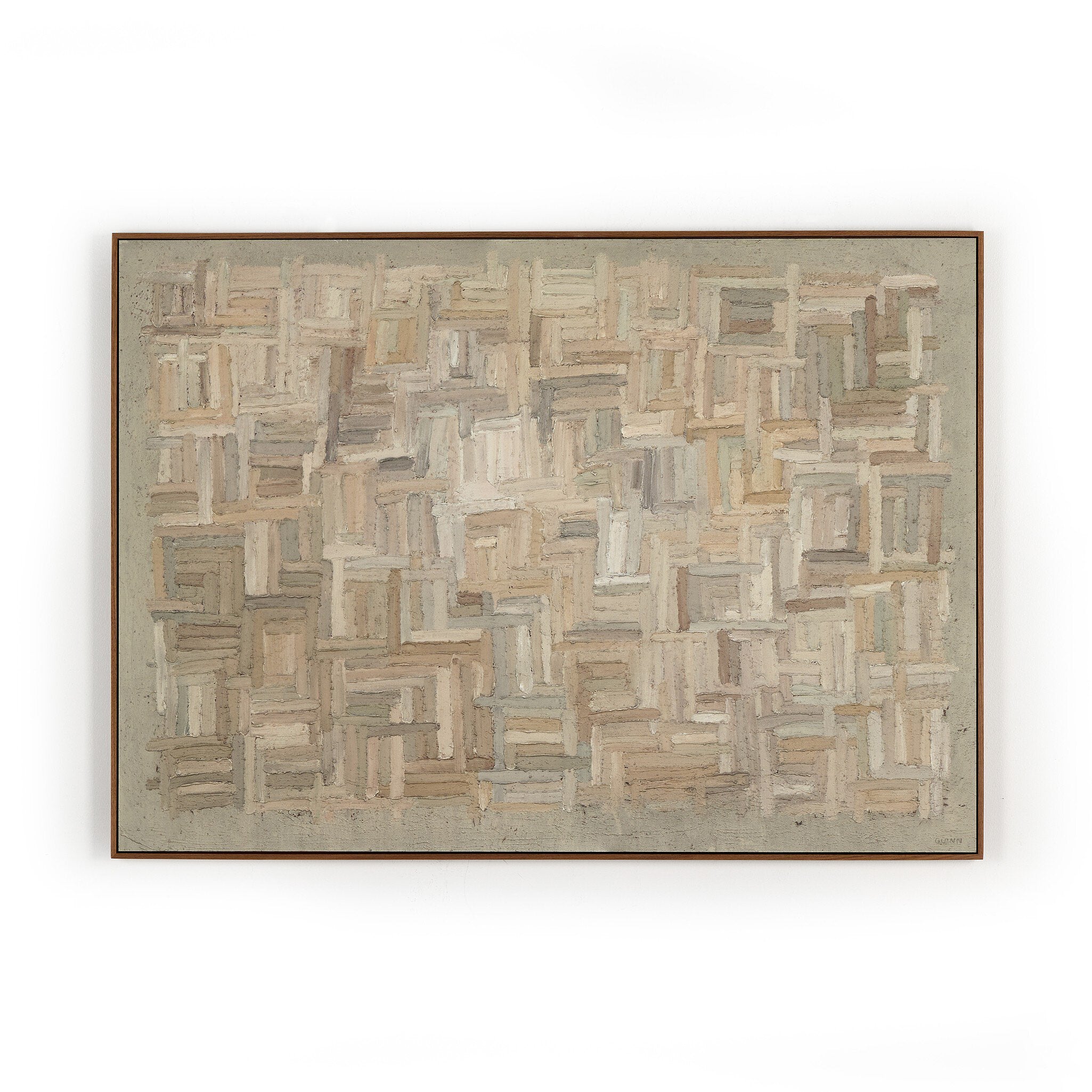 Into The New No. 3 by Tyler Guinn - Walnut Floater | 48" x 34.75"