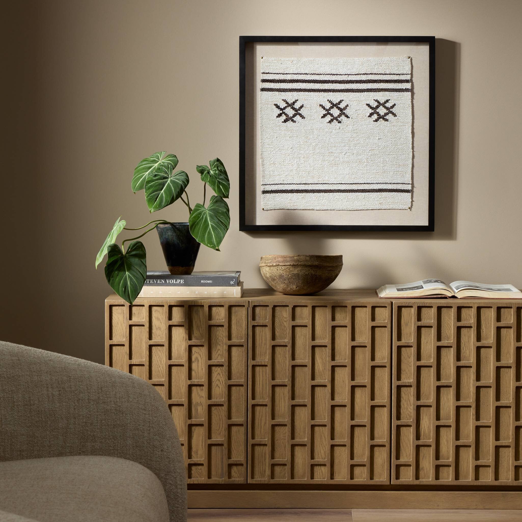 Ankara Textile III by FH Art Studio - Black 1.5 Maple
