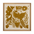 Otomi Framed Textile - Walnut 2.5