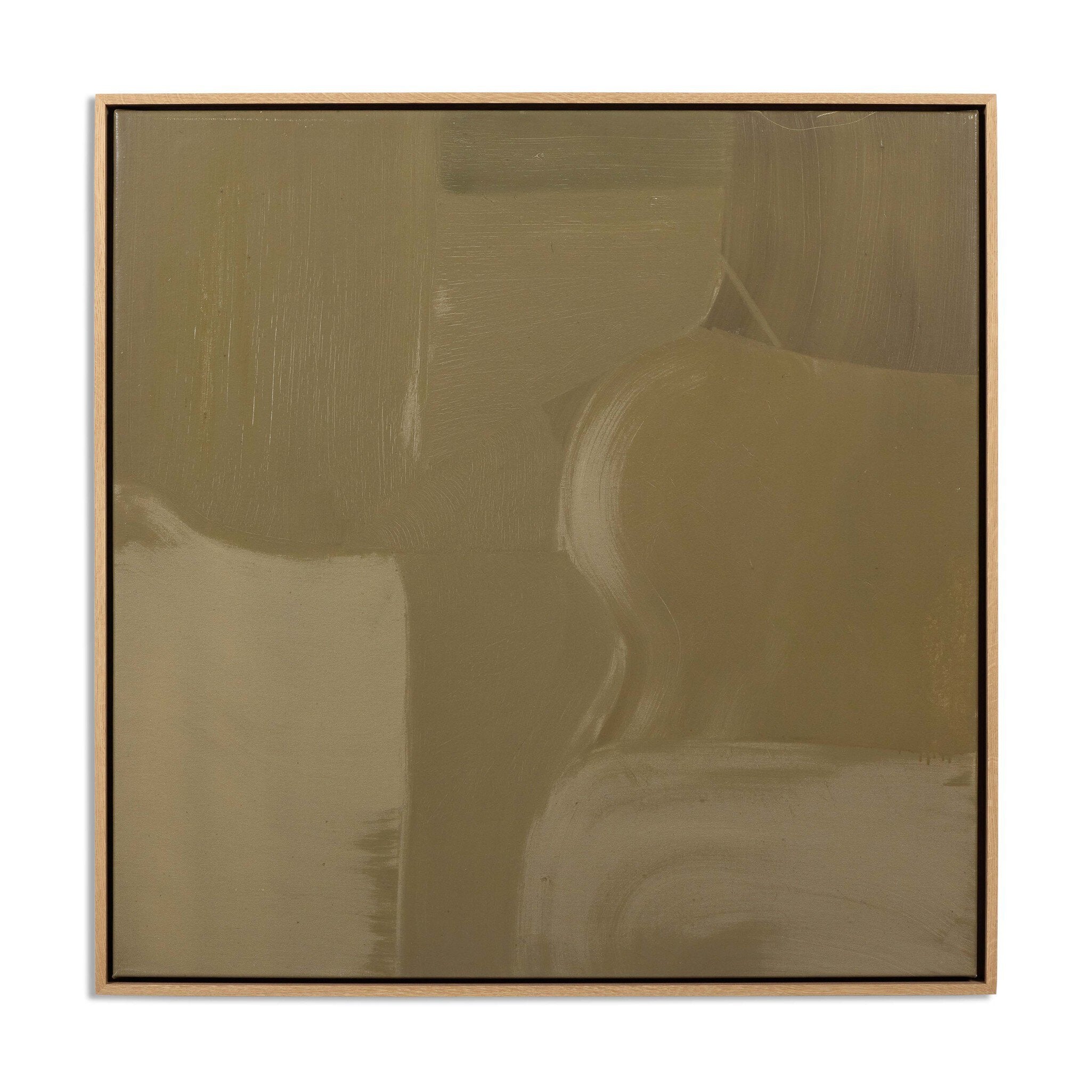 Pulling The Pieces by Melody Joy McMunn - Vertical Grain White Oak Floater | 32" x 32"