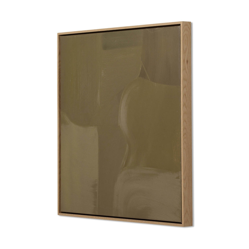 Pulling The Pieces by Melody Joy McMunn - Vertical Grain White Oak Floater | 24" x 24"