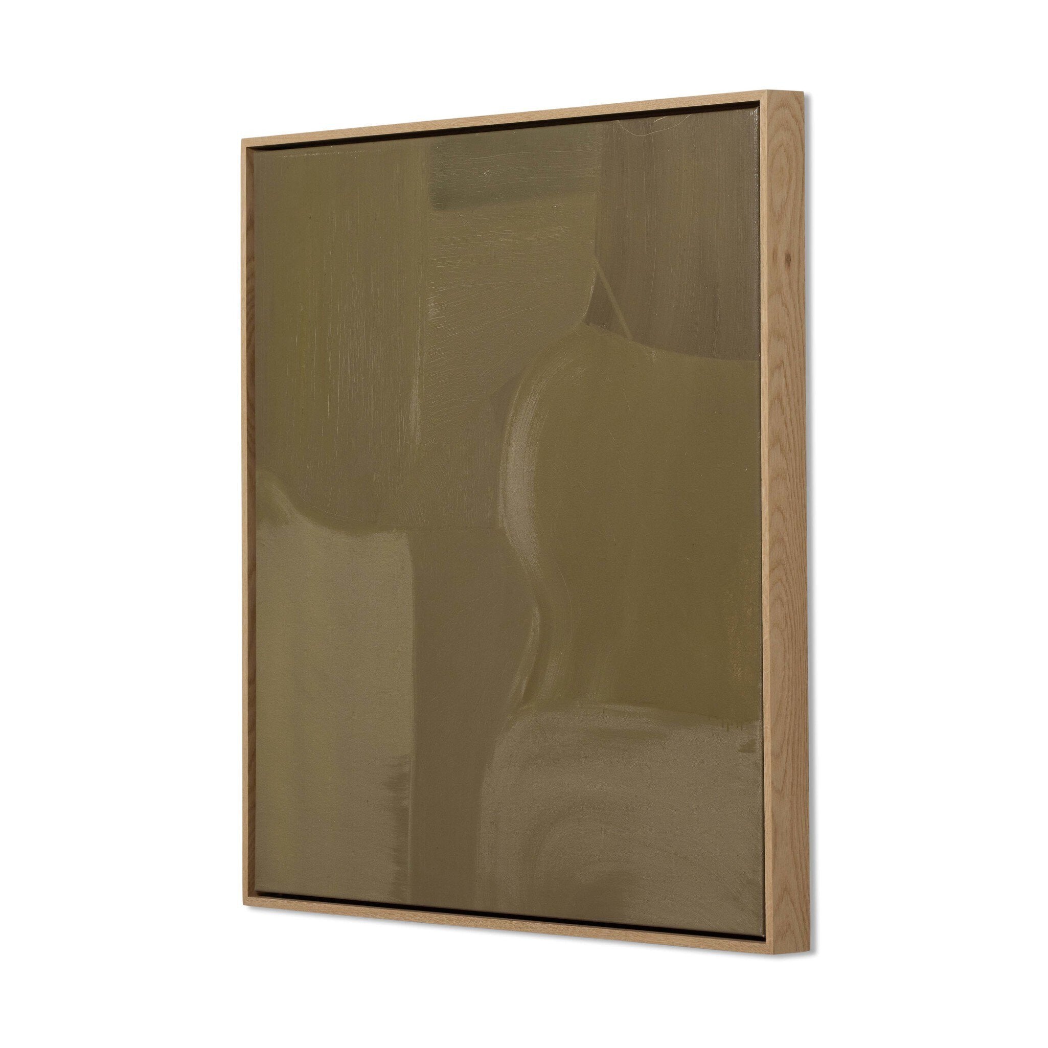 Pulling The Pieces by Melody Joy McMunn - Vertical Grain White Oak Floater | 32" x 32"