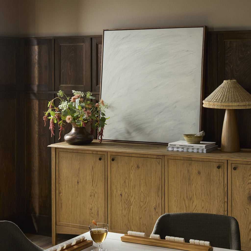 Air by Melody Joy McMunn - Walnut Floater | 32" x 32"