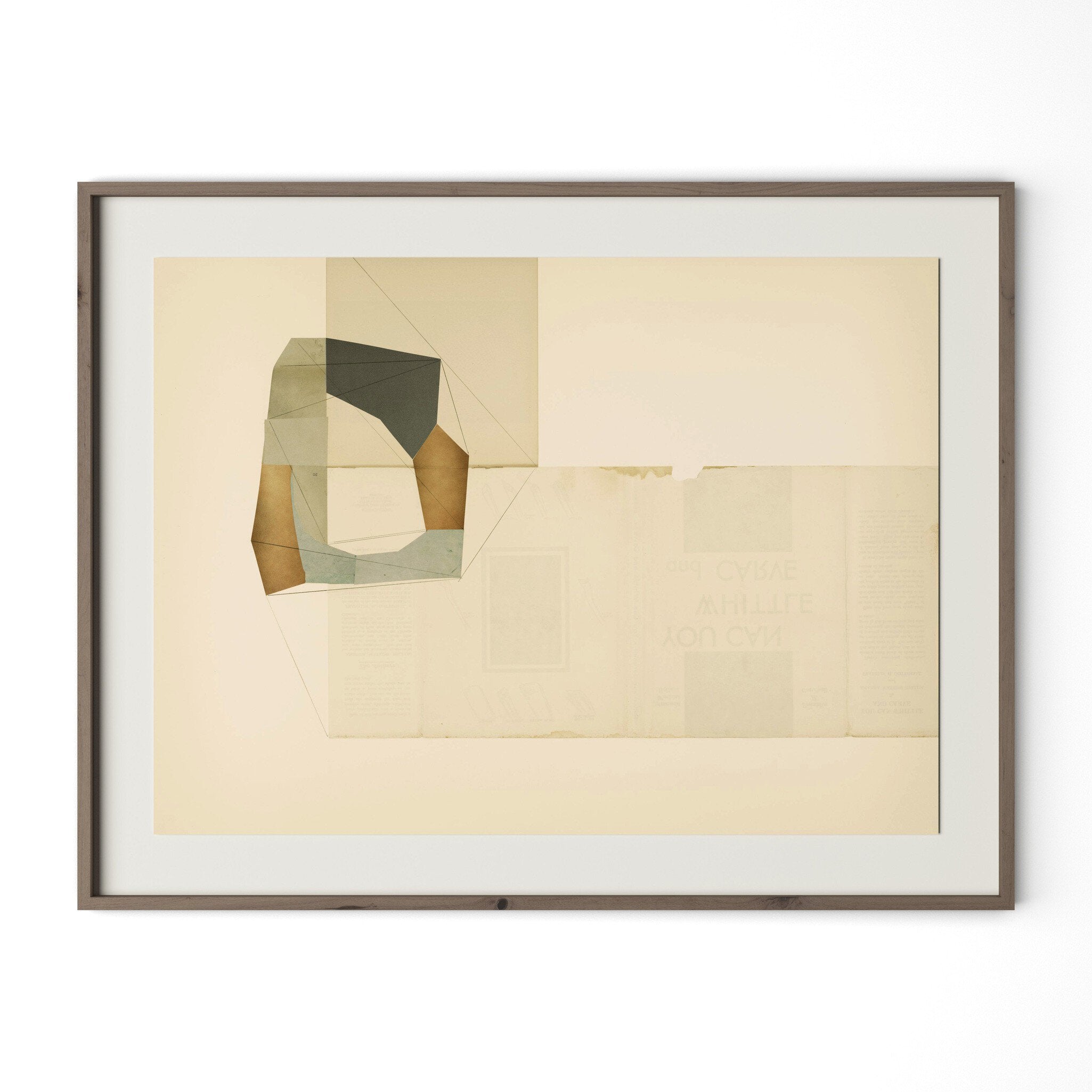 Places Of Connection by Amy Berlin - Rustic 2.5 Walnut | 37" x 48"