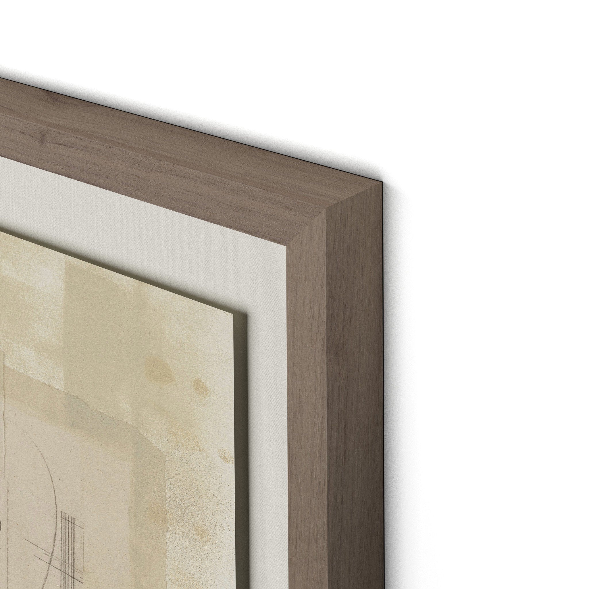 Squares III by Amy Berlin - Rustic 2.5 Walnut | 48" x 39.5"