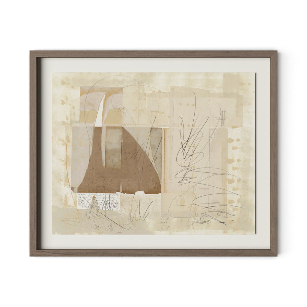 Squares III by Amy Berlin - Rustic 2.5 Walnut | 48" x 39.5"