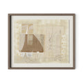 Squares III by Amy Berlin - Rustic 2.5 Walnut | 48" x 39.5"