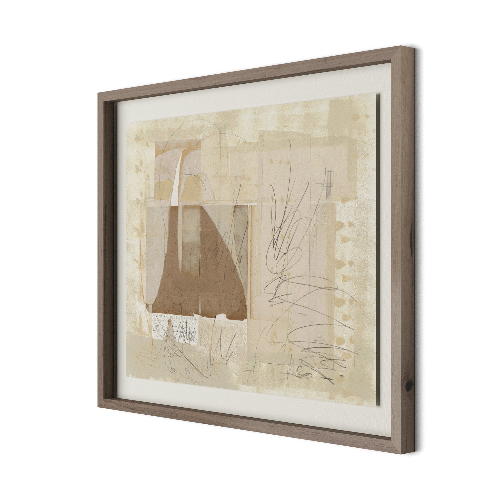 Squares III by Amy Berlin - Rustic 2.5 Walnut | 48" x 39.5"