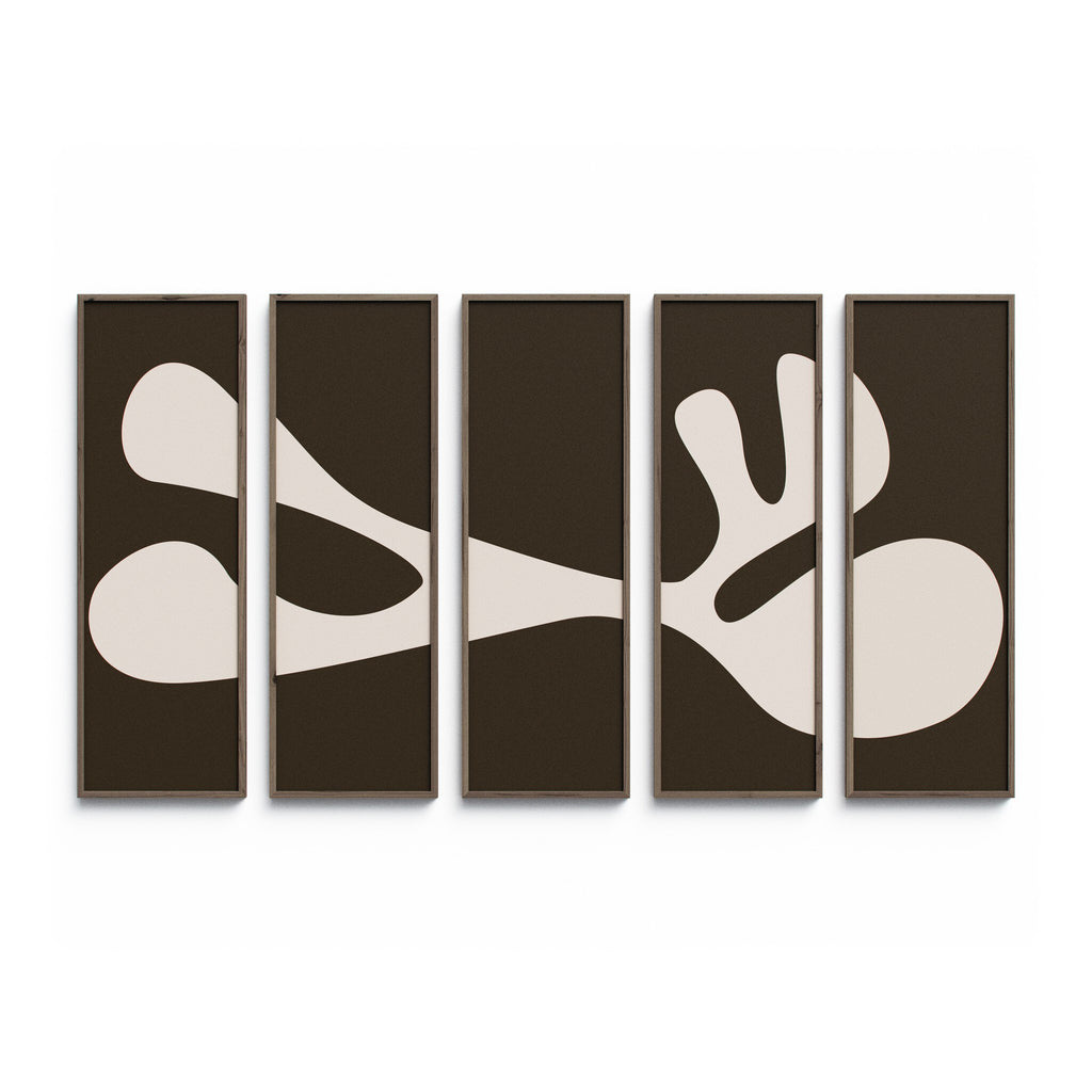 Organic Shape II Set by Four Hands Art Studio - Rustic 2.5 Walnut | 100" x 61"