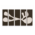Organic Shape II Set by Four Hands Art Studio - Rustic 2.5 Walnut | 100" x 61"