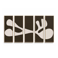 Organic Shape II Set by Four Hands Art Studio - Vertical Grain 2.5 White Oak | 80" x 48"