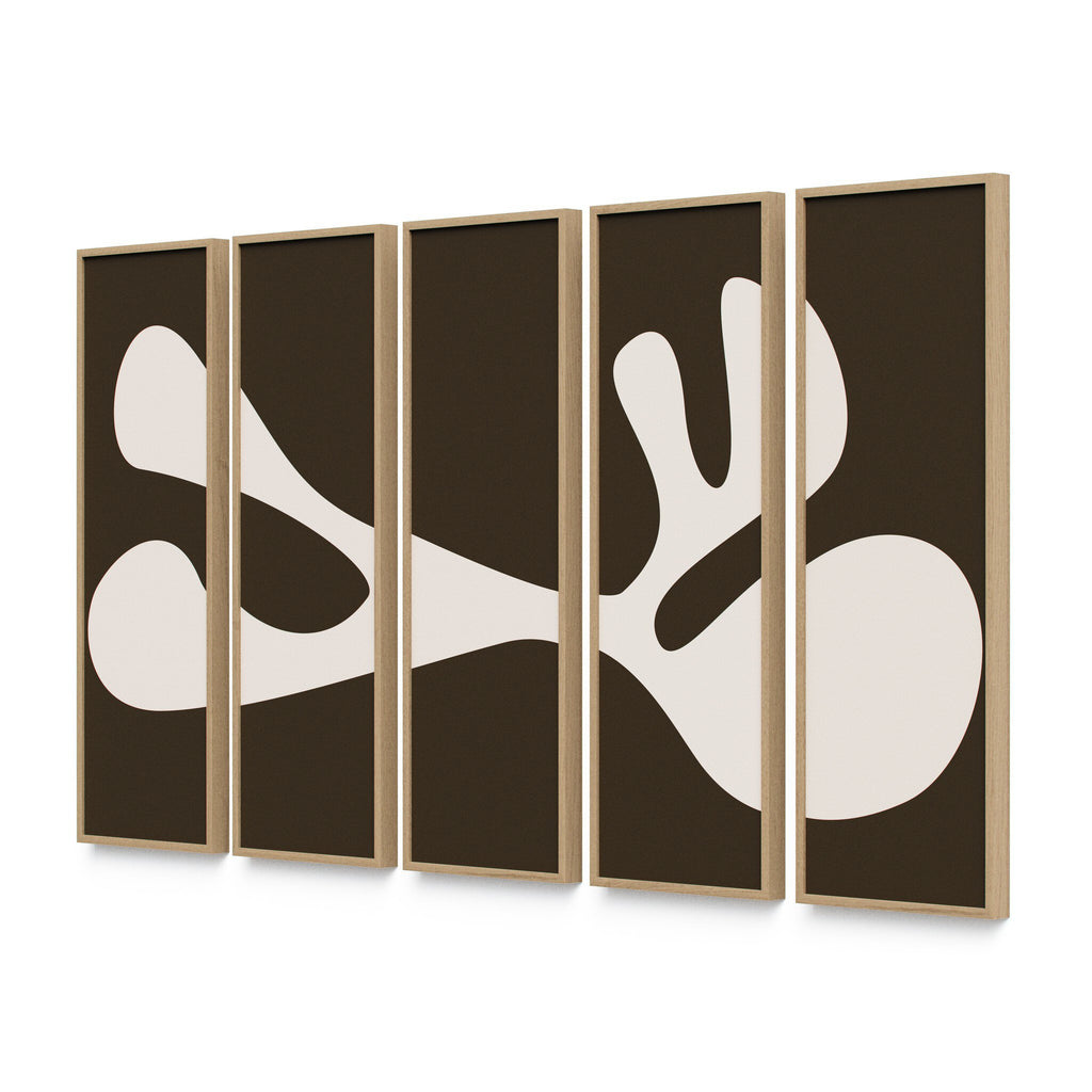 Organic Shape II Set by Four Hands Art Studio - Vertical Grain 2.5 White Oak | 80" x 48"