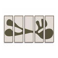 Organic Shape III Set by Four Hands Art Studio - Rustic 2.5 Walnut | 100" x 61"
