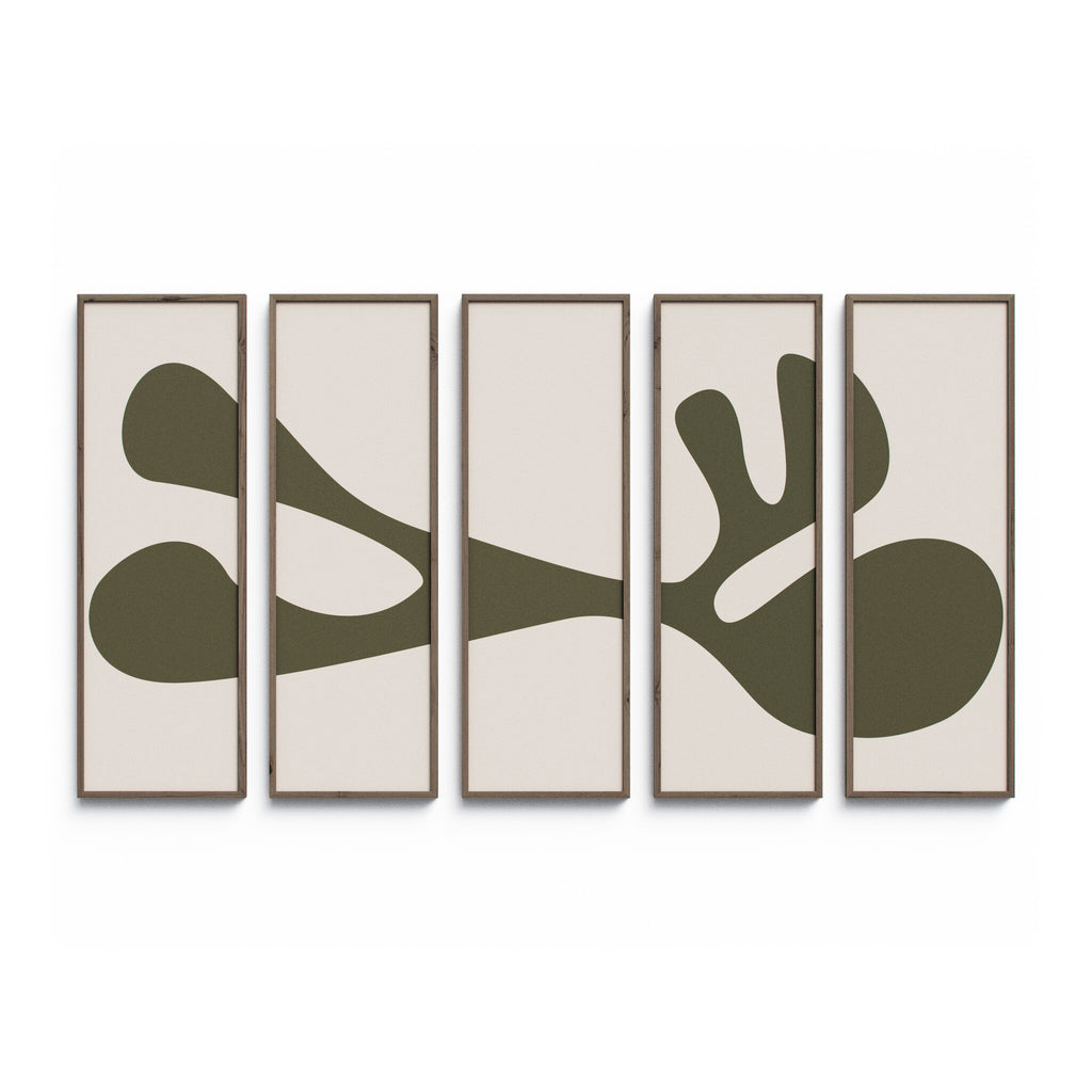 Organic Shape III Set by Four Hands Art Studio - Rustic 2.5 Walnut | 80" x 48"
