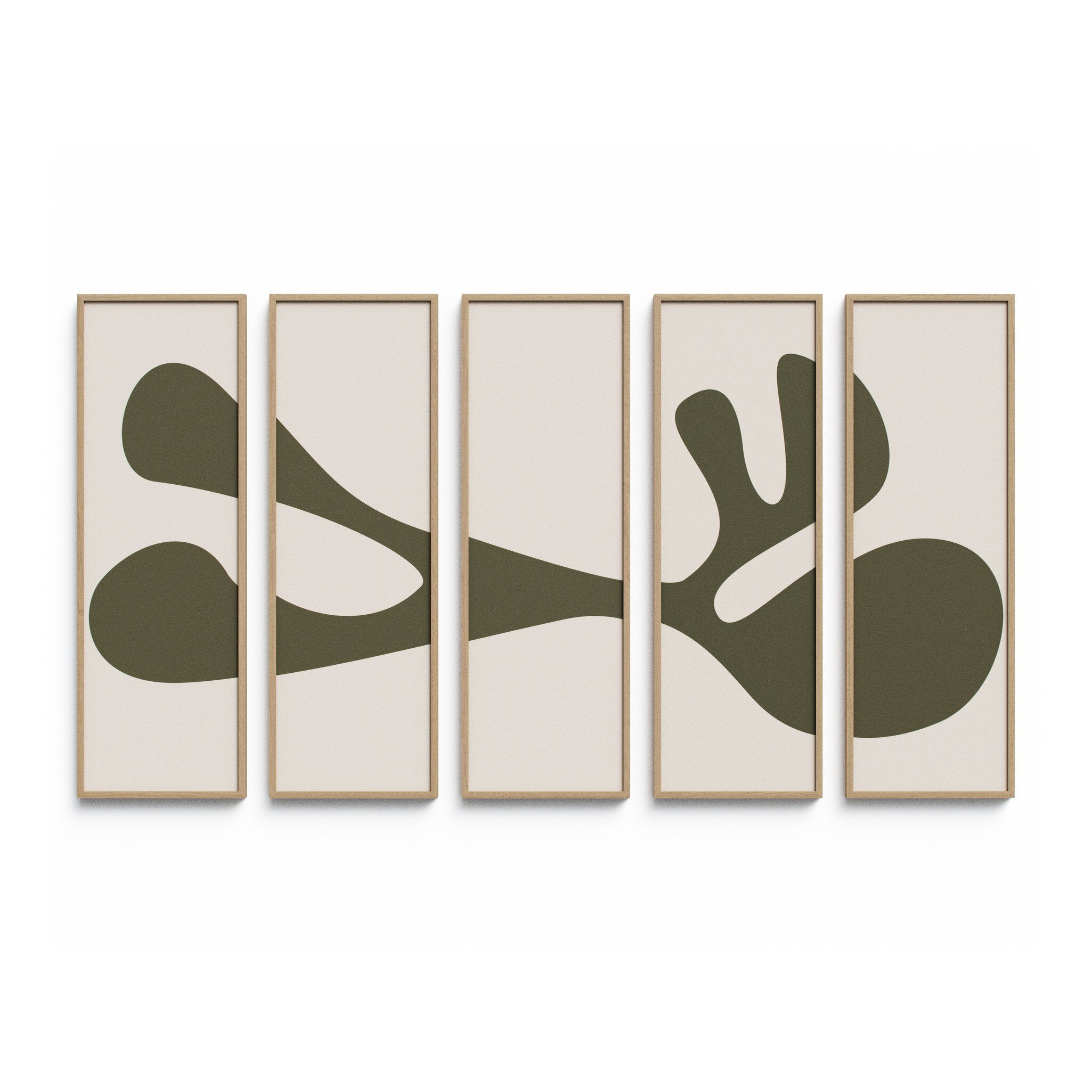 Organic Shape III Set by Four Hands Art Studio - Vertical Grain 2.5 White Oak | 100" x 61"
