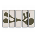 Organic Shape III Set by Four Hands Art Studio - Black 2.5 Maple | 100" x 61"