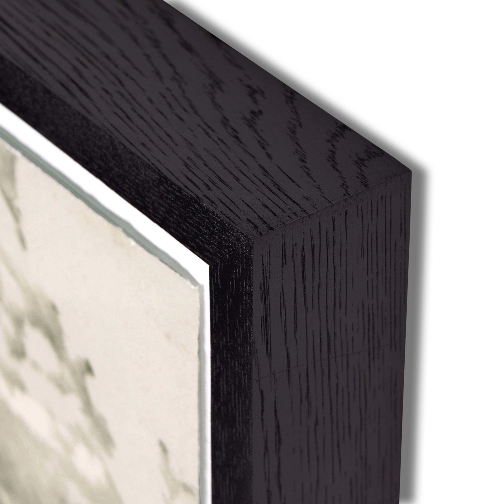 Paisaje Flotante XVIII by Adrian White - Black Vertical Grain 2.5 White Oak | 60" x 40"
