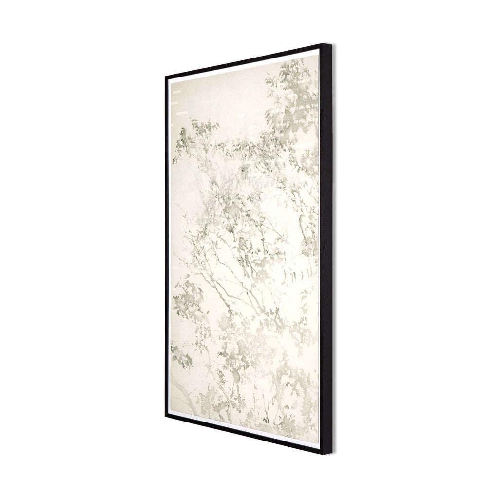 Paisaje Flotante XVIII by Adrian White - Black Vertical Grain 2.5 White Oak | 40" x 28"