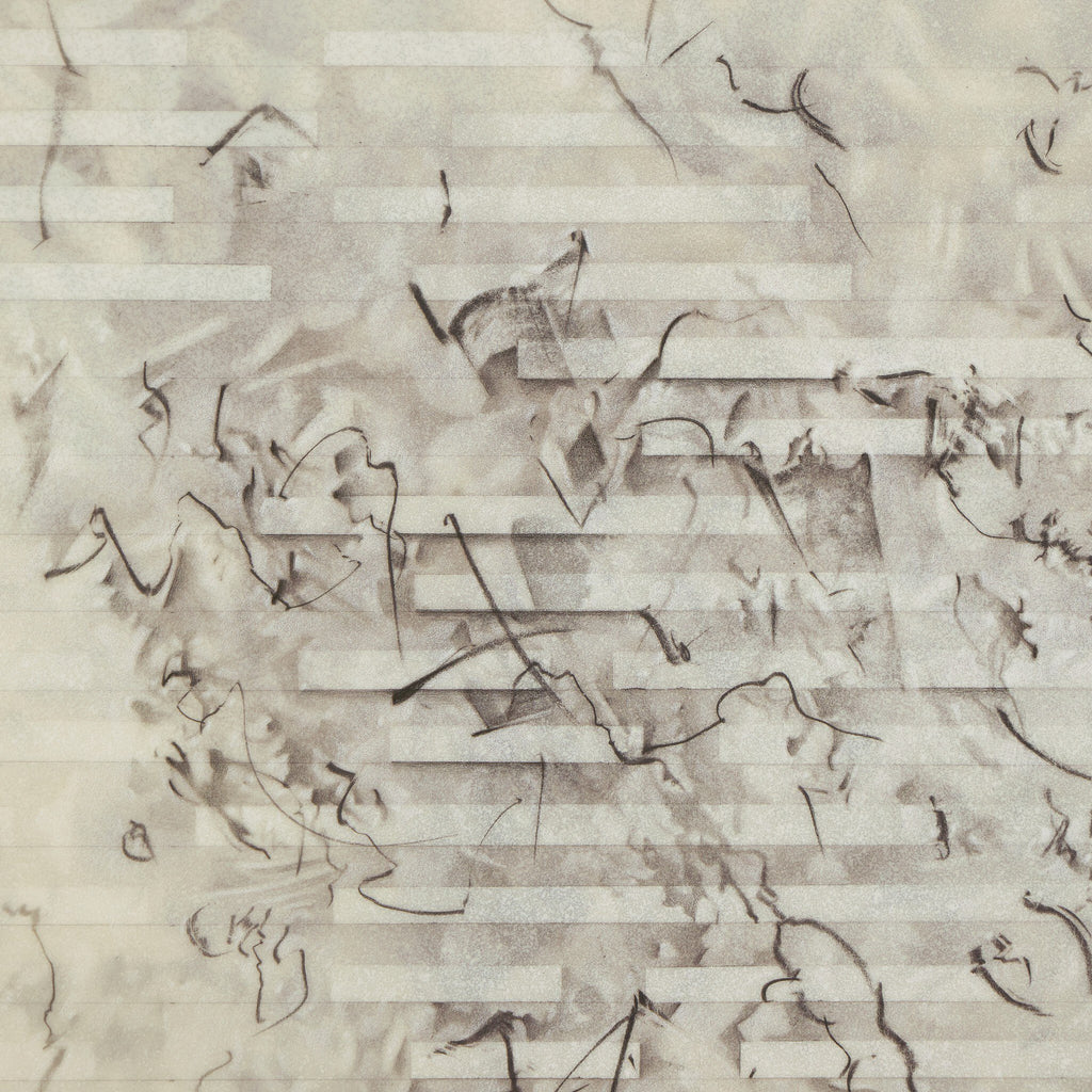 Paisaje Flotante XIII by Adrian White - Black Vertical Grain 2.5 White Oak | 40" x 30"