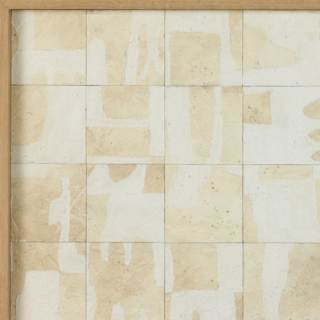 Ancestral II by Douglas Galloway - Vertical Grain White Oak Floater | 24" x 24"