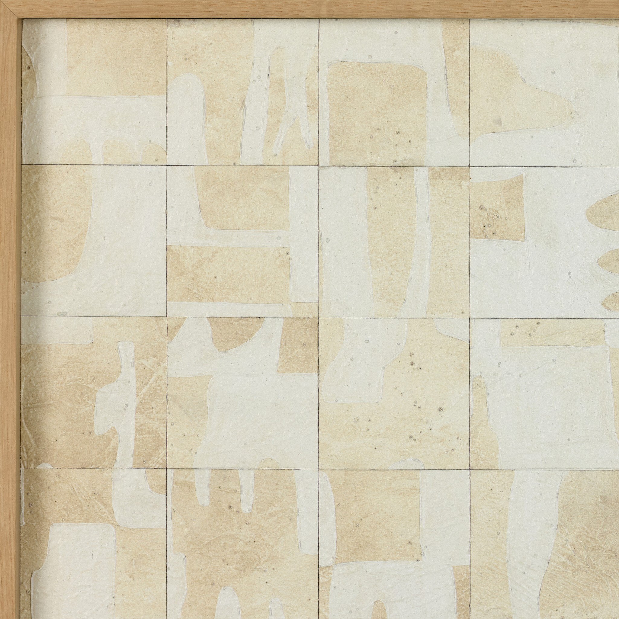 Ancestral II by Douglas Galloway - Vertical Grain White Oak Floater | 24" x 24"