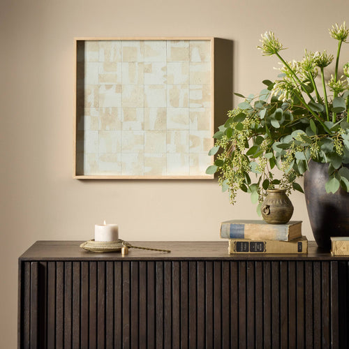 Ancestral II by Douglas Galloway - Vertical Grain White Oak Floater | 32" x 32"