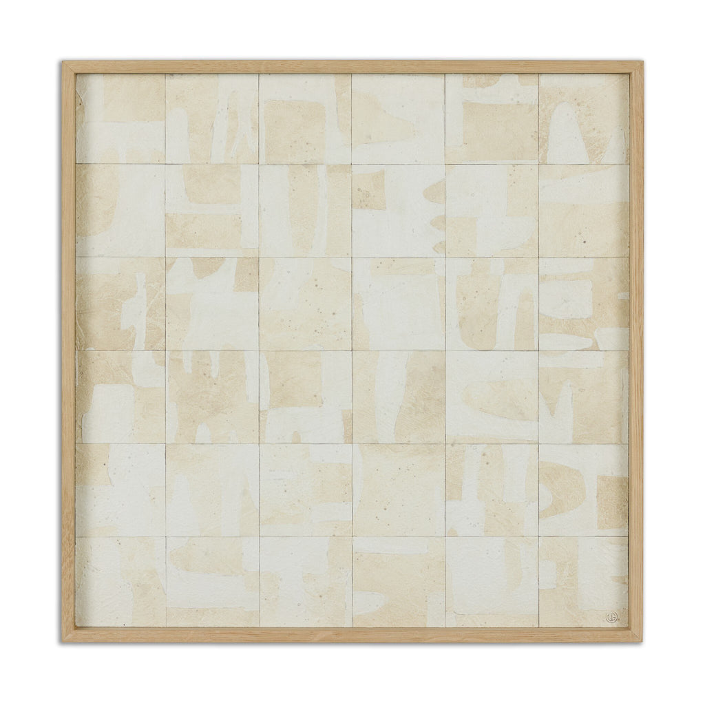 Ancestral II by Douglas Galloway - Vertical Grain White Oak Floater | 18" x 18"