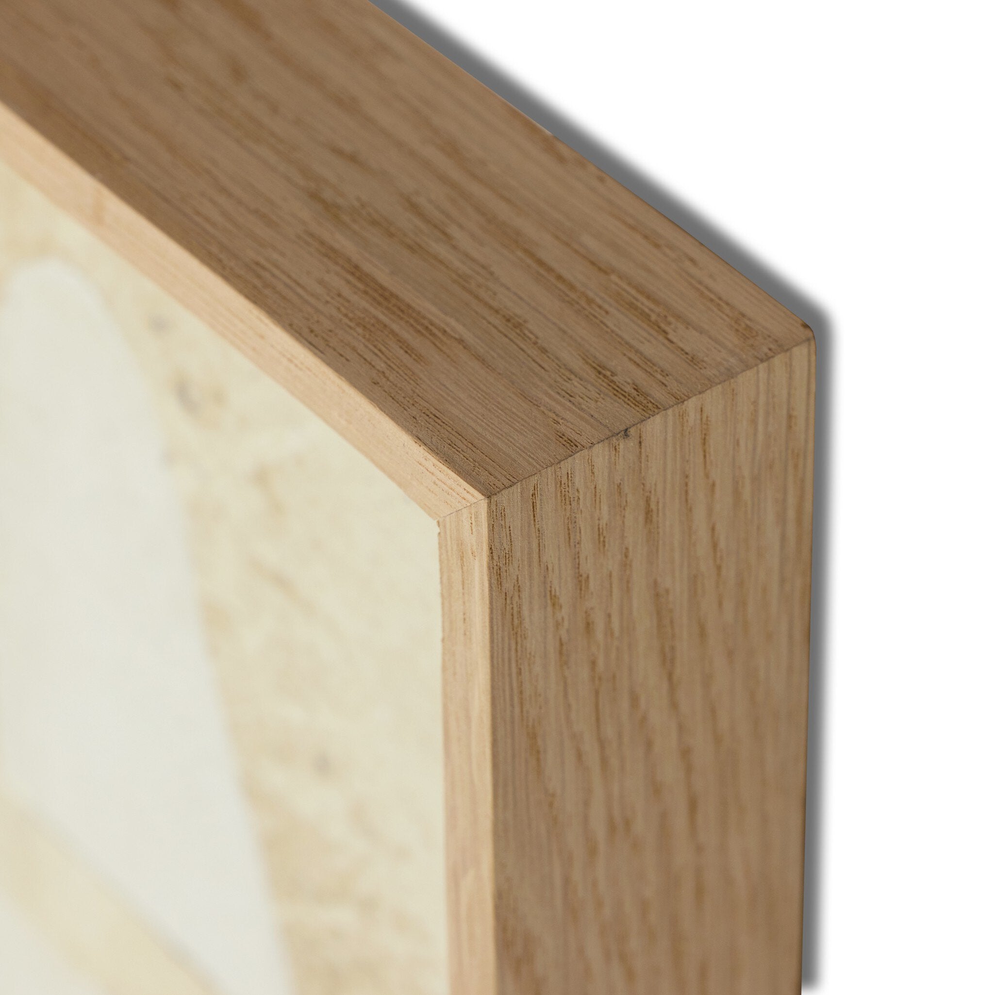 Ancestral II by Douglas Galloway - Vertical Grain White Oak Floater | 40" x 40"