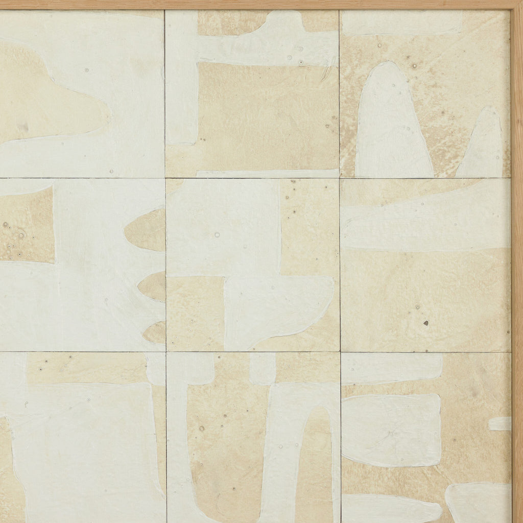 Ancestral II by Douglas Galloway - Vertical Grain White Oak Floater | 40" x 40"