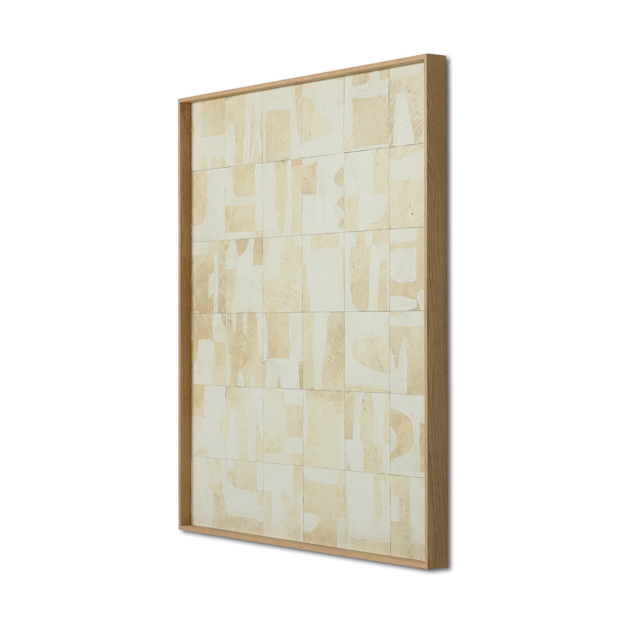 Ancestral II by Douglas Galloway - Vertical Grain White Oak Floater | 40" x 40"