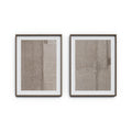 Acceptance Diptych by Karen Covey - Rustic 2.5 Walnut | 72" x 48"