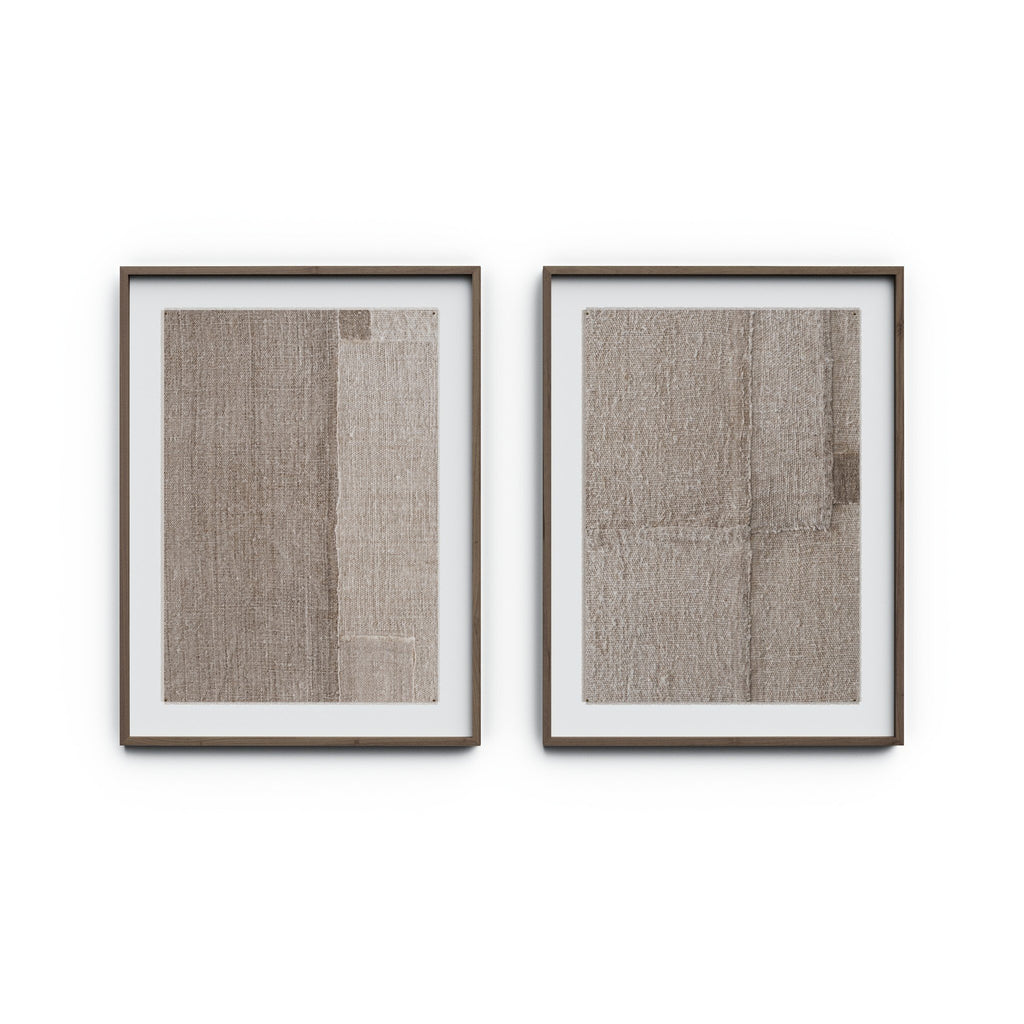 Acceptance Diptych by Karen Covey - Rustic 2.5 Walnut | 60" x 40"