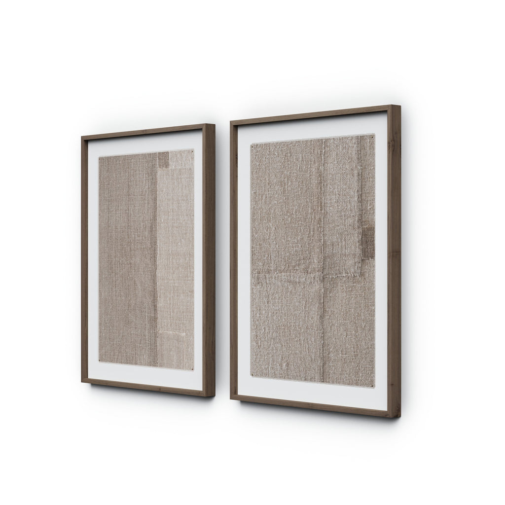 Acceptance Diptych by Karen Covey - Rustic 1.5 Walnut | 36" x 24"