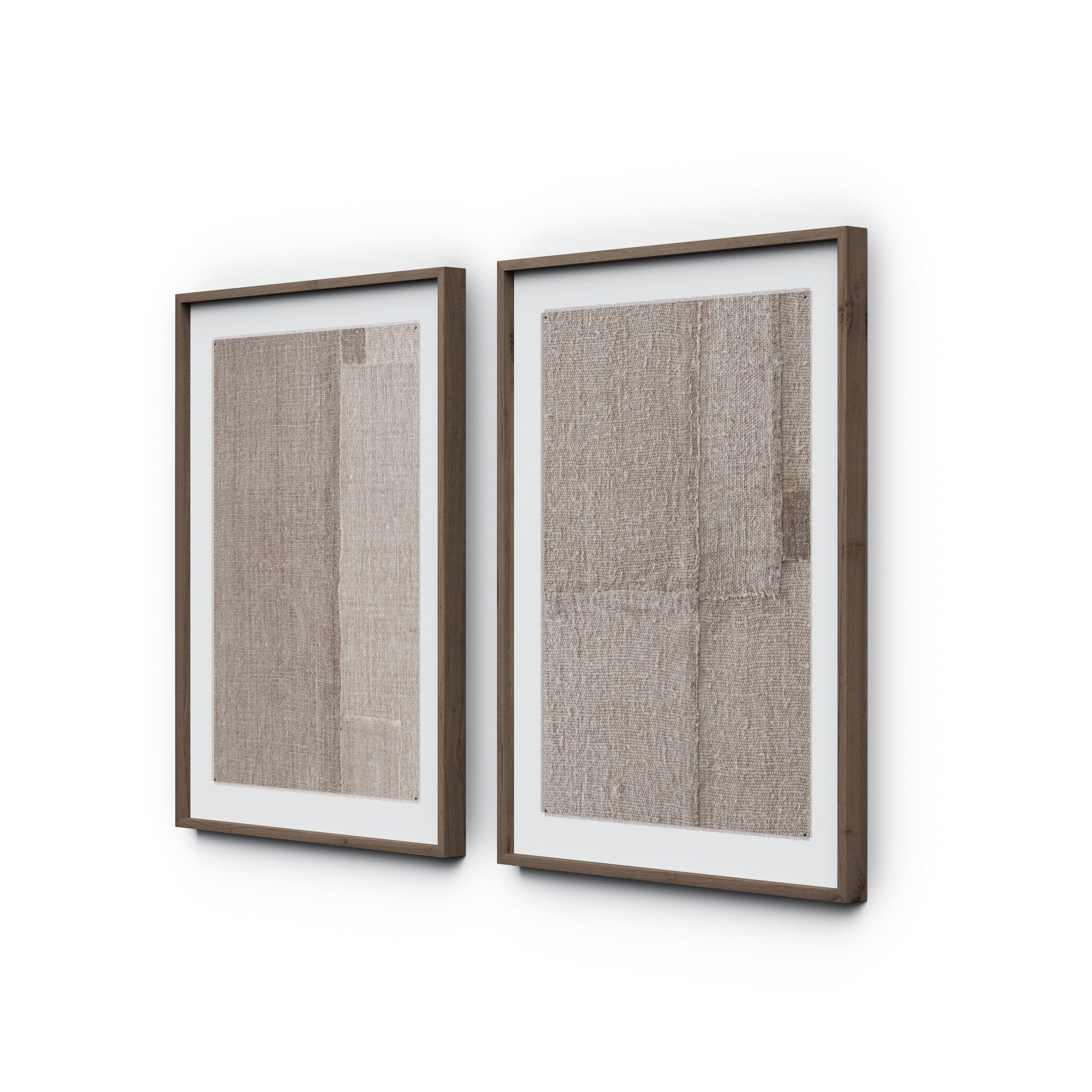 Acceptance Diptych by Karen Covey - Rustic 1.5 Walnut | 48" x 32"