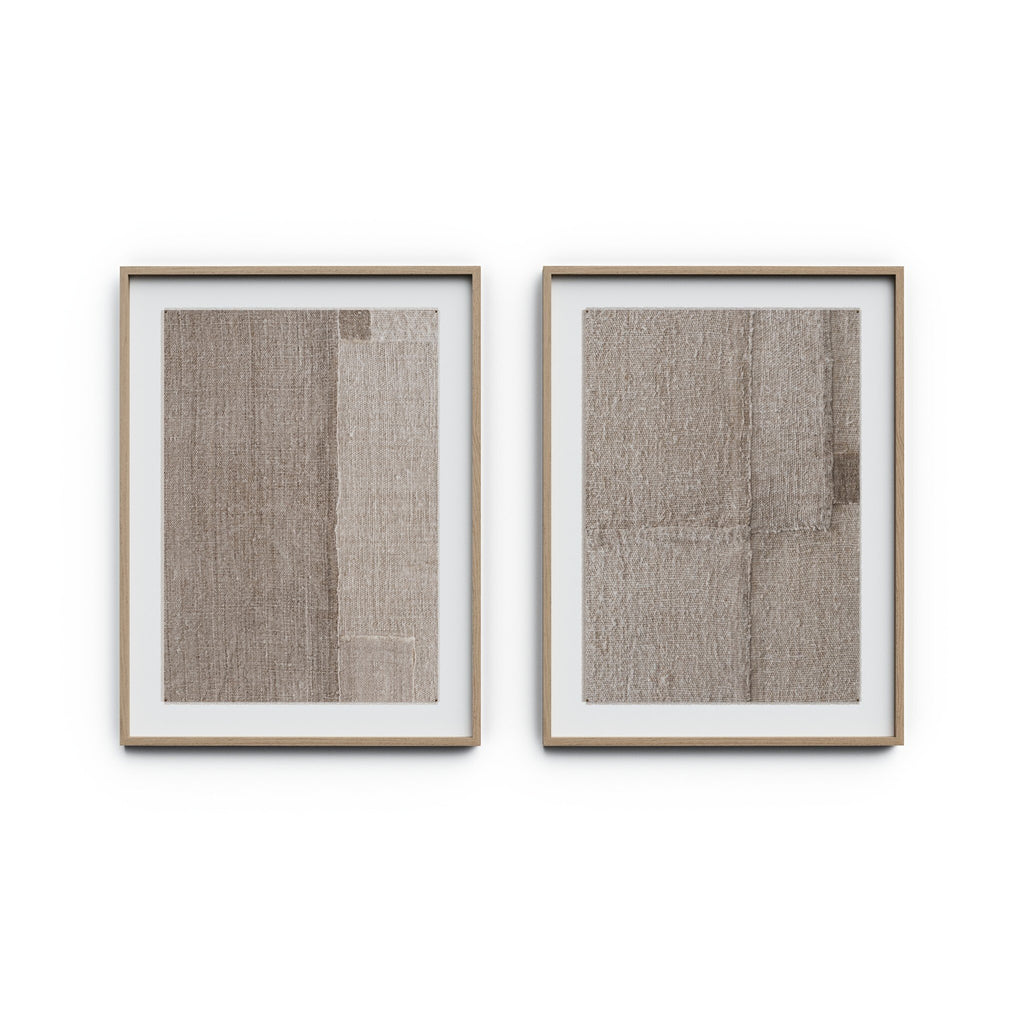 Acceptance Diptych by Karen Covey - Vertical Grain 2.5 White Oak | 60" x 40"