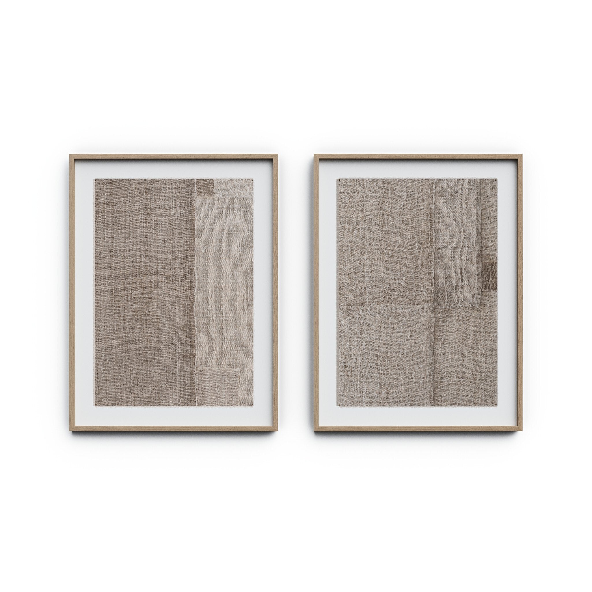 Acceptance Diptych by Karen Covey - Vertical Grain 2.5 White Oak | 72" x 48"