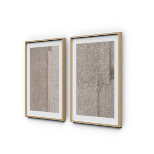 Acceptance Diptych by Karen Covey - Vertical Grain 1.5 White Oak | 48" x 32"