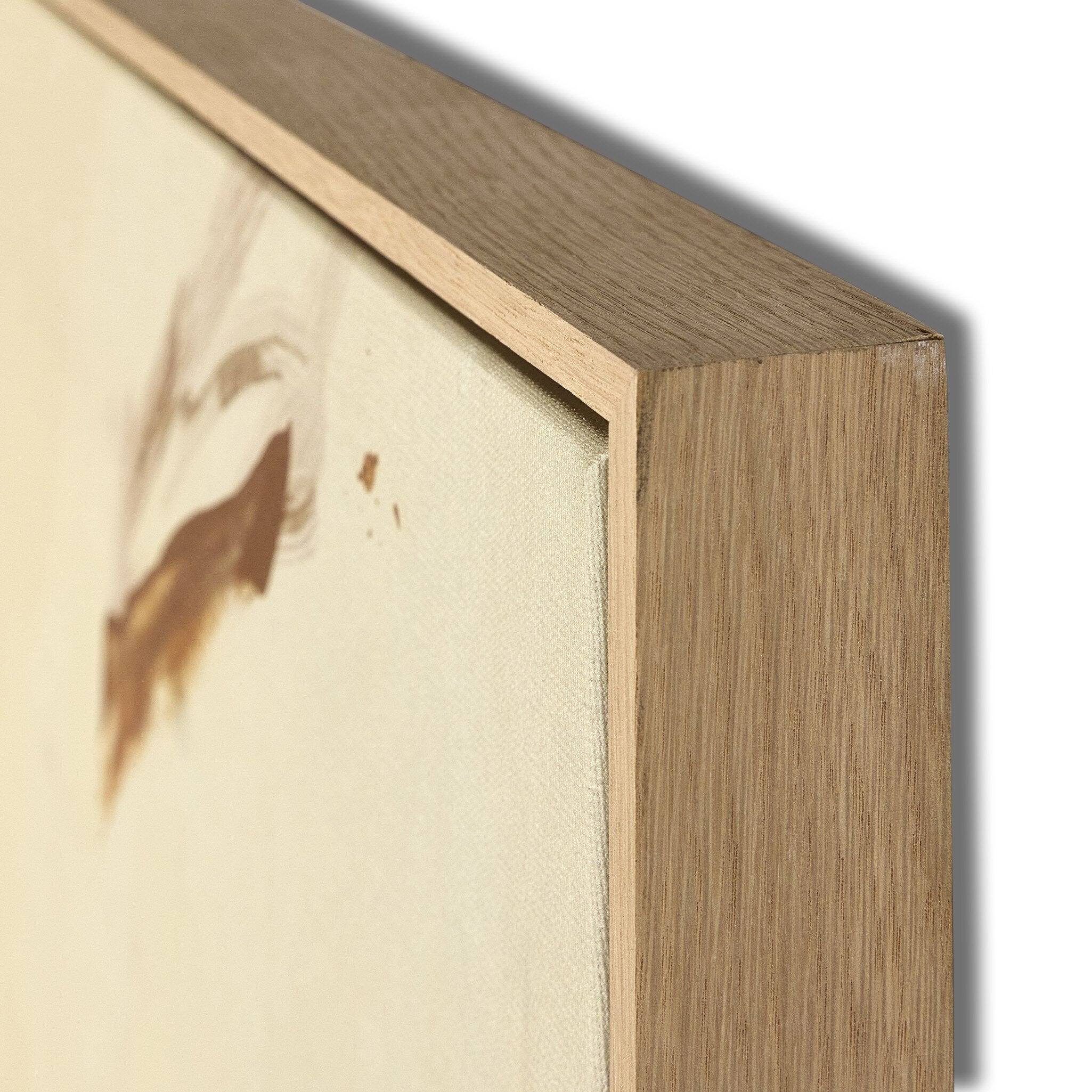 Weight Of Gesture by Coup d'Esprit - Vertical Grain White Oak Floater | 52.5" x 52.5"