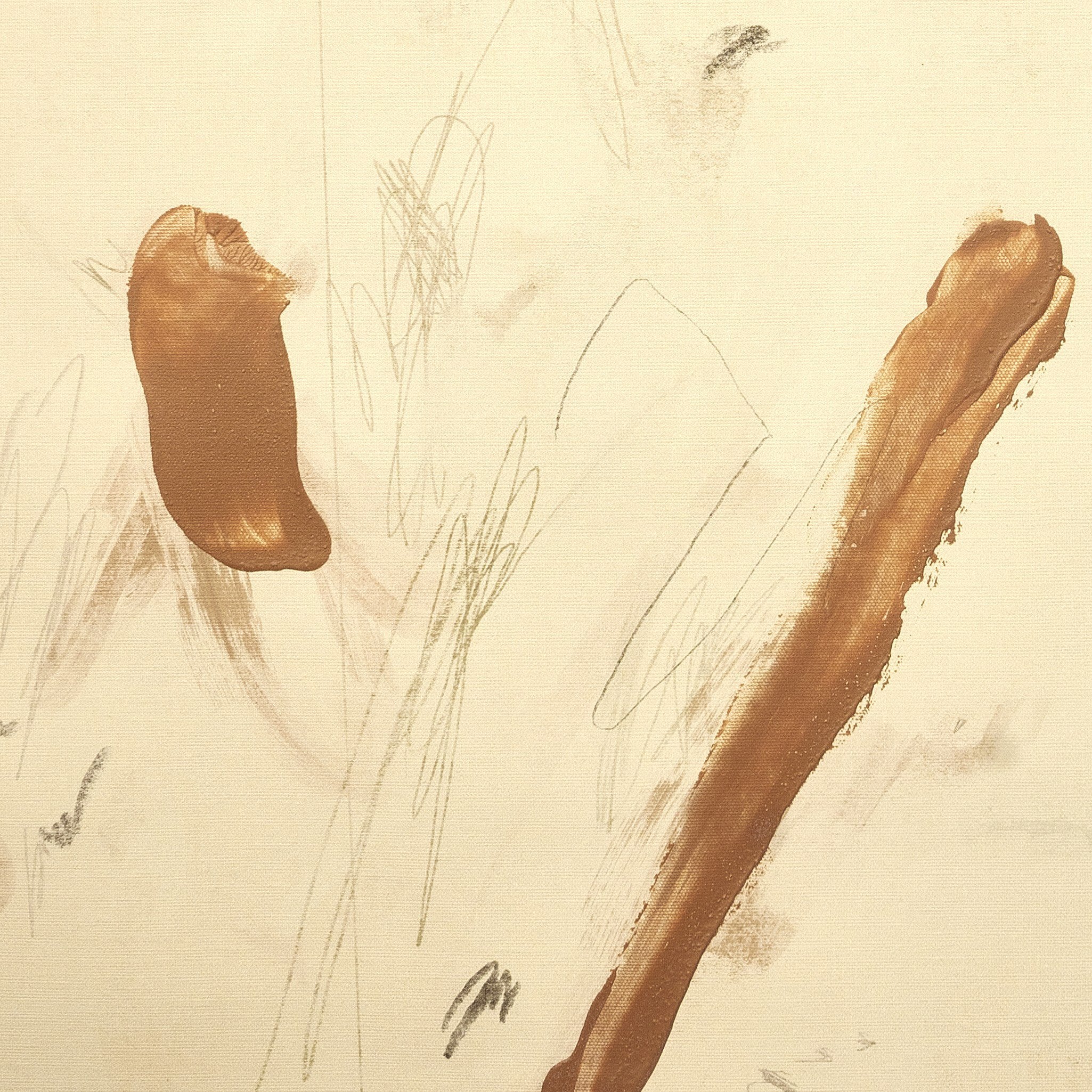 Weight Of Gesture by Coup d'Esprit - Vertical Grain White Oak Floater | 32" x 32"