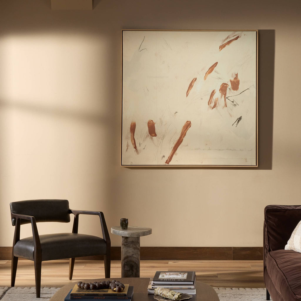 Weight Of Gesture by Coup d'Esprit - Vertical Grain White Oak Floater | 52.5" x 52.5"