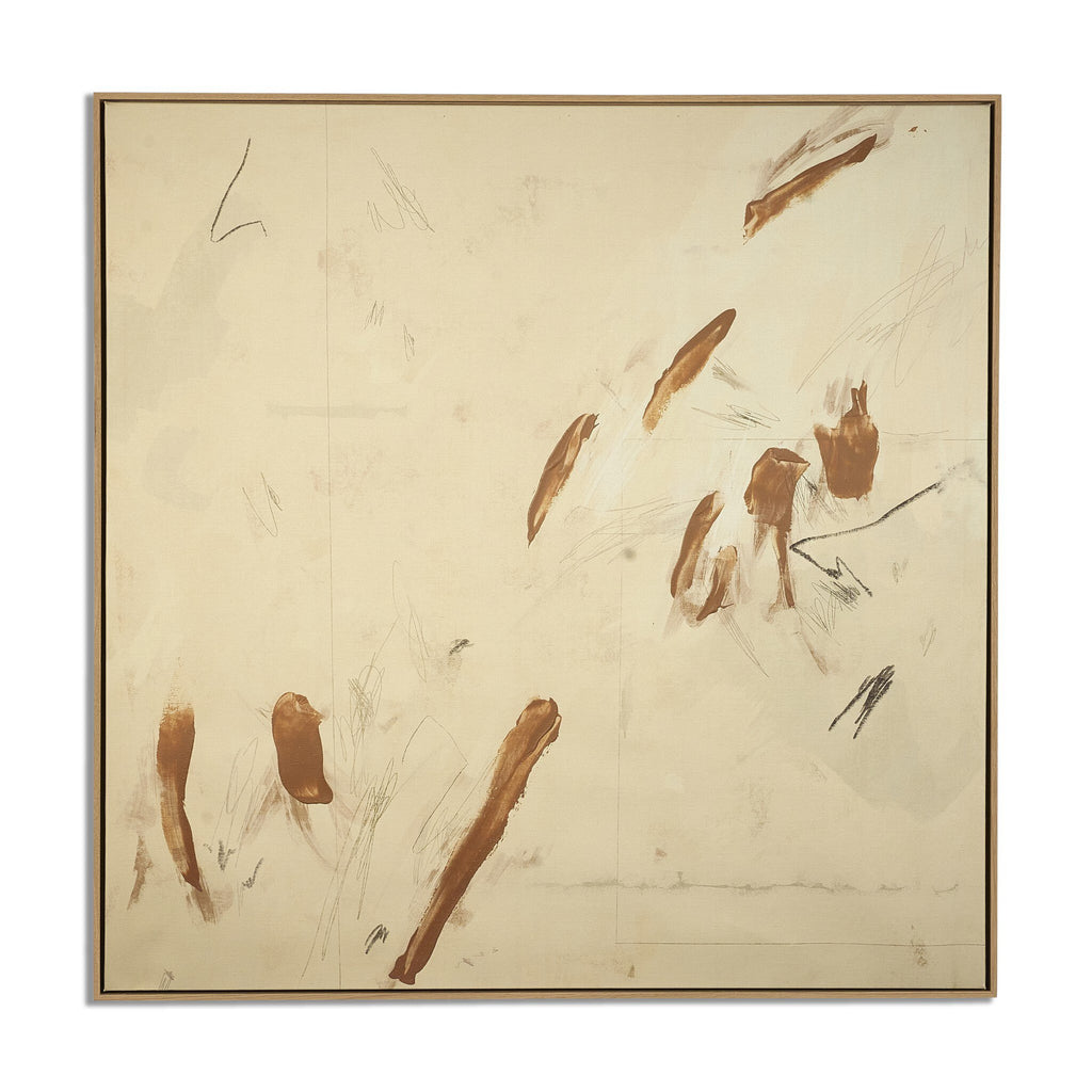 Weight Of Gesture by Coup d'Esprit - Vertical Grain White Oak Floater | 40" x 40"
