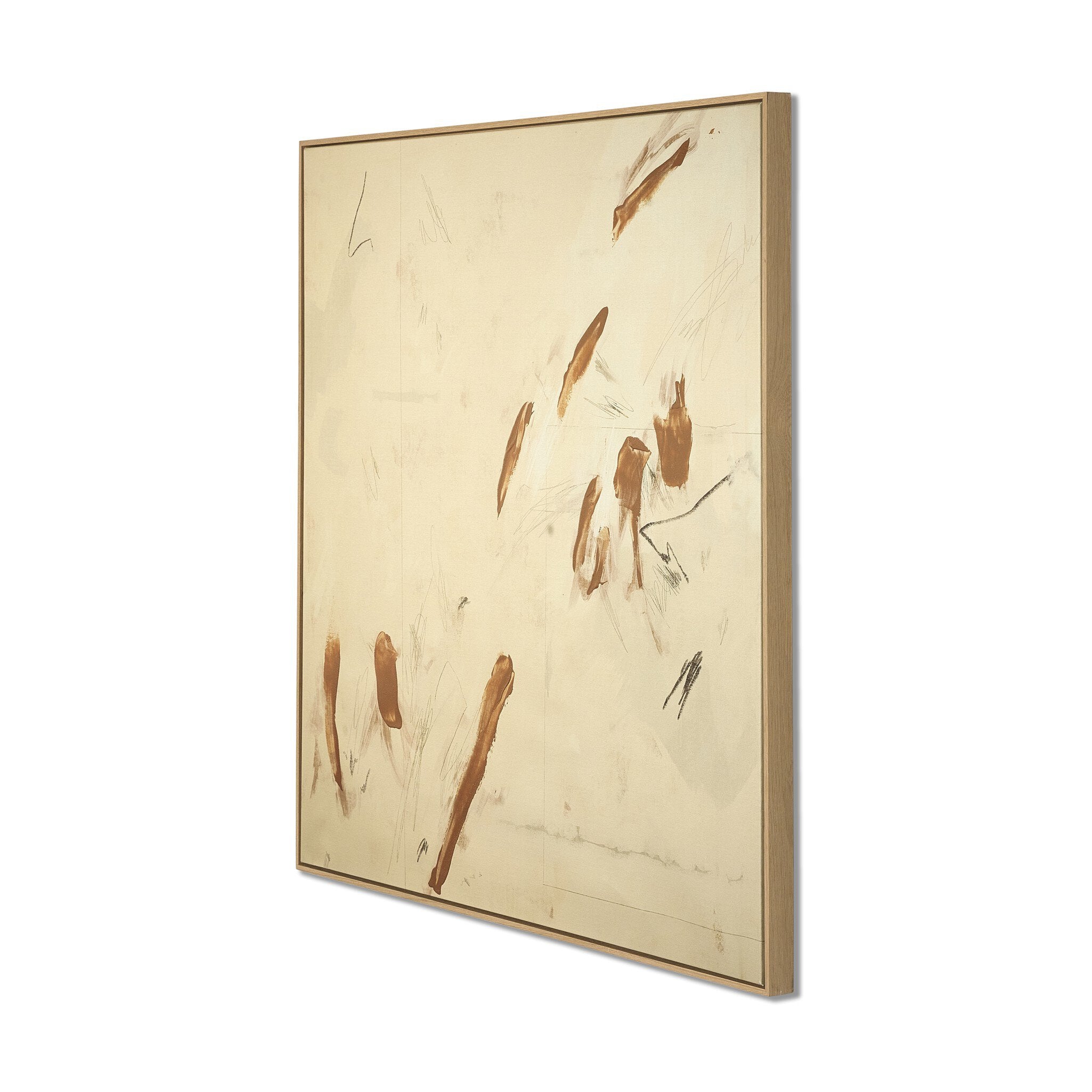 Weight Of Gesture by Coup d'Esprit - Vertical Grain White Oak Floater | 48" x 48"