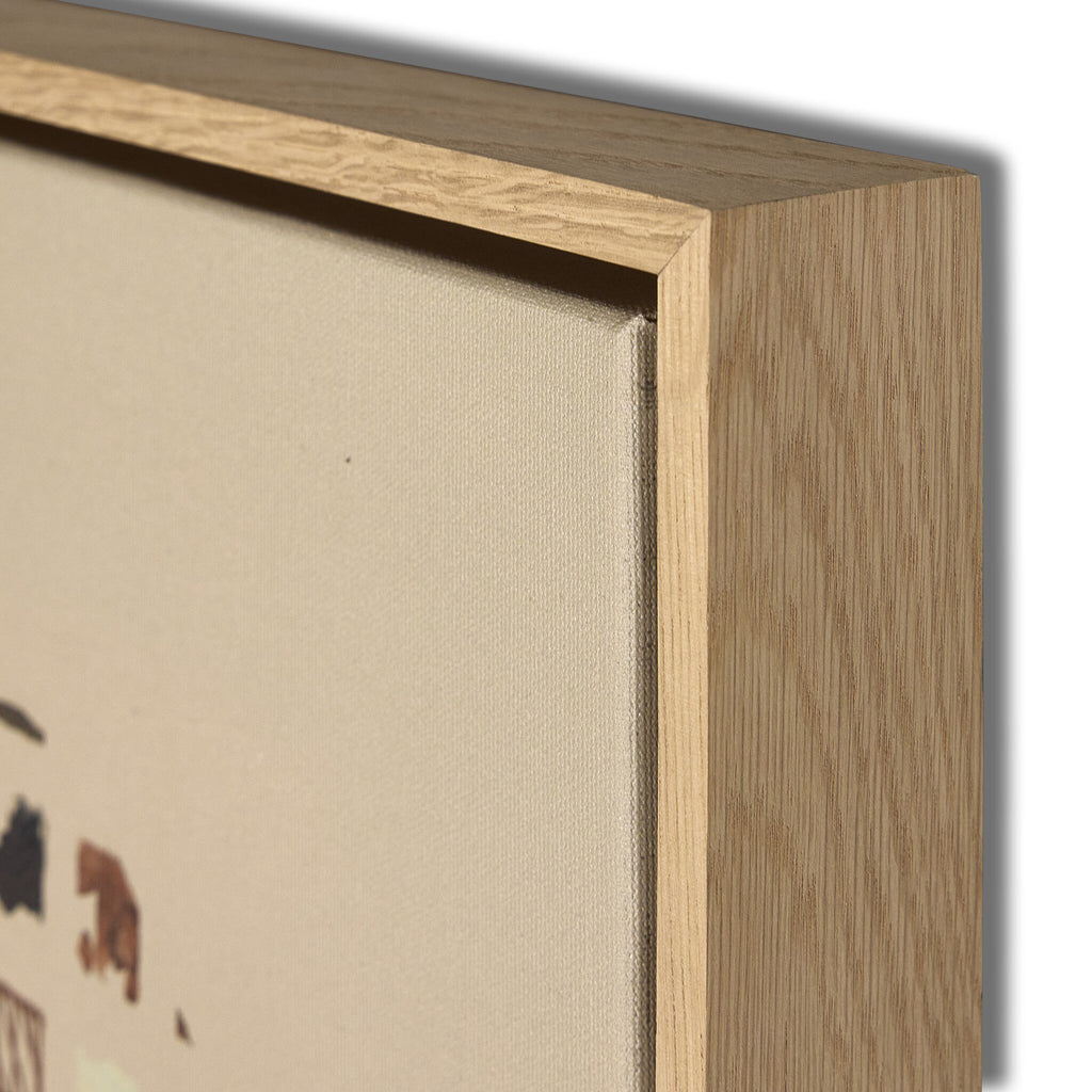 Threshold: Inhabiting My Headspace by LiminalME - Vertical Grain White Oak Floater | 36" x 48"