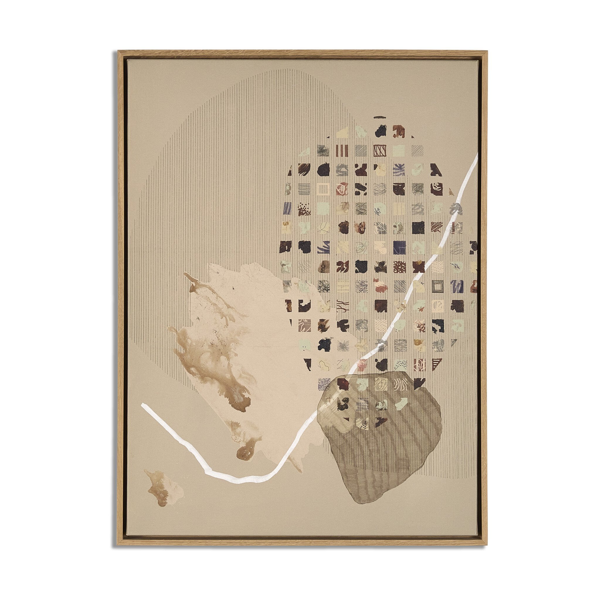 Threshold: Inhabiting My Headspace by LiminalME - Vertical Grain White Oak Floater | 45.5" x 60"