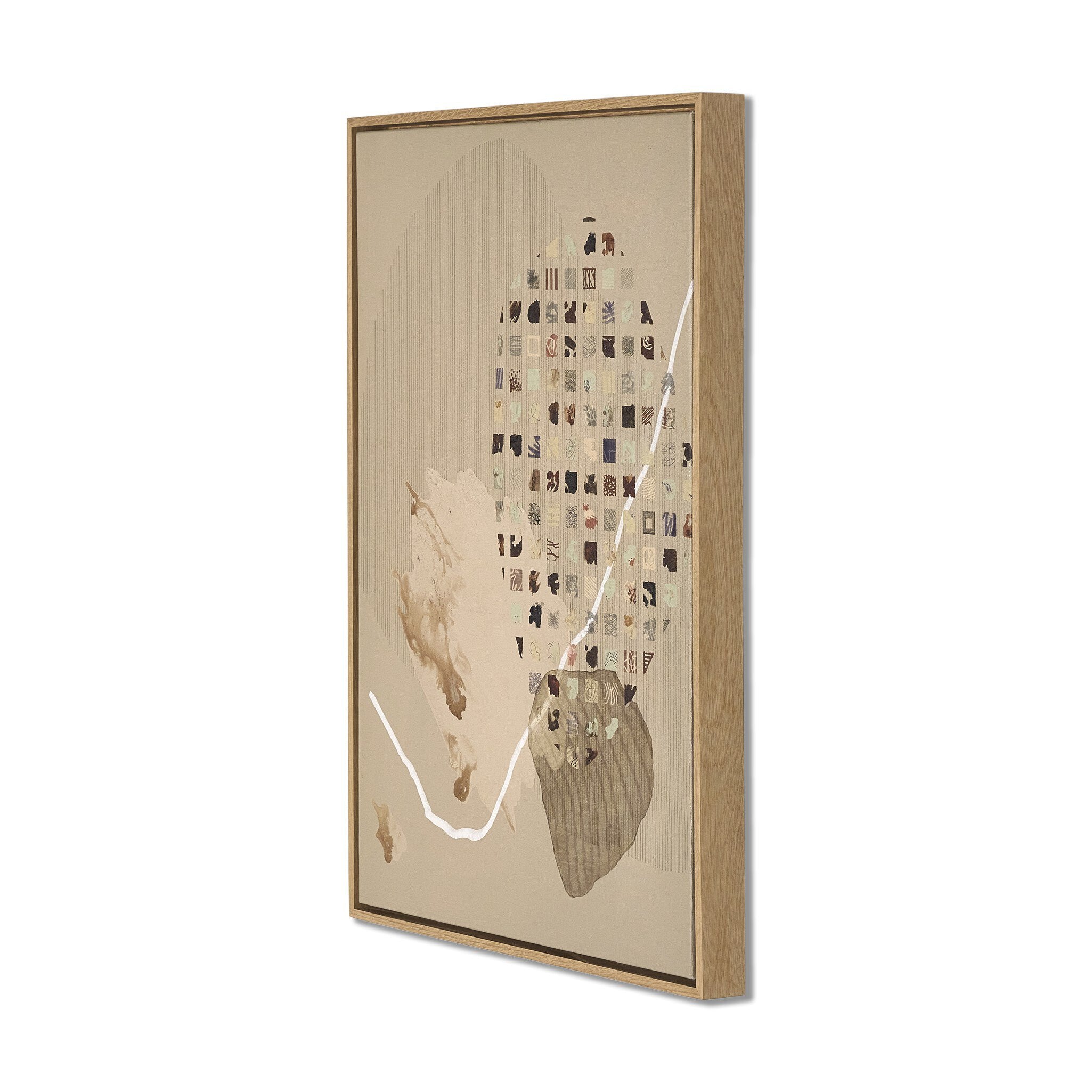 Threshold: Inhabiting My Headspace by LiminalME - Vertical Grain White Oak Floater | 45.5" x 60"