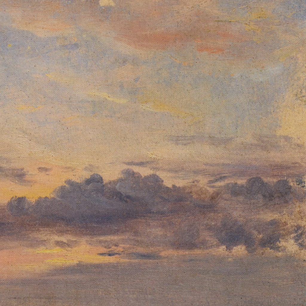 A Cloud Study - Sunset by John Constable - Vertical Grain White Oak Floater